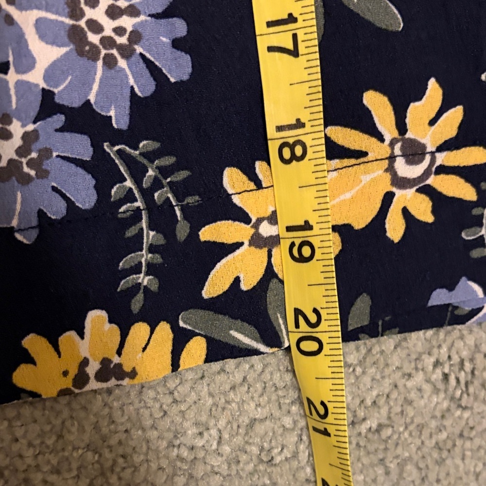 Free Assembly Floral Navy Dress with Red and Yellow Accents NWT Size Xl - Picture 10 of 10